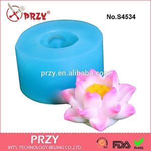 S4534 lotus soap/candle mold ,silicone lotus mold for soap making,silicone plant soap mold