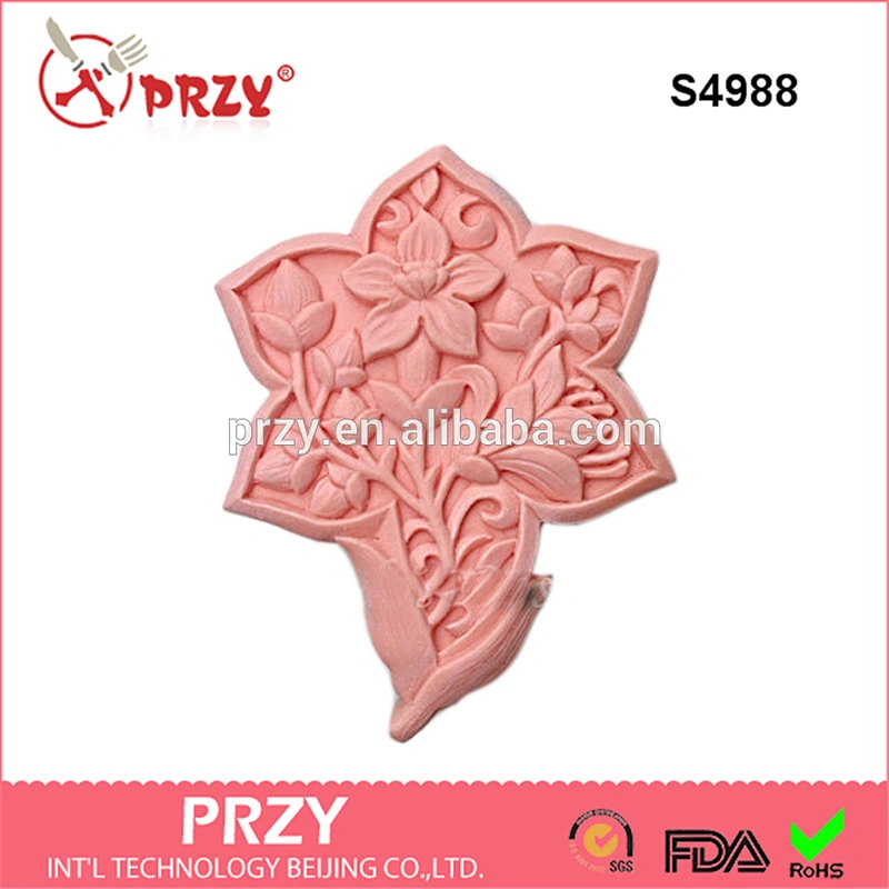 Four Oclock flower Soap Mold silicone molds for soap handmade silicone molds -S4988
