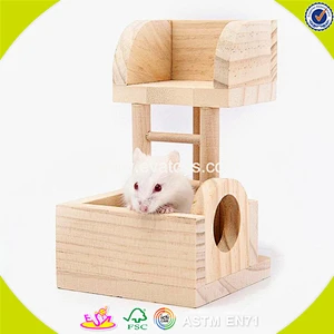 2018 New design wooden amusement facilities for hamster mini wooden amusement facilities for hamster W06F027