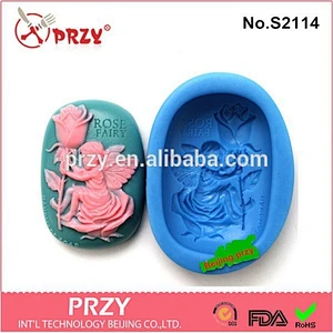 DIY handmade rose faery silicone molds for soap making