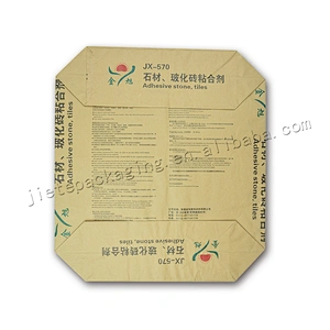 25kg stand up multilayer kraft paper cement packing bag for tile adhesive,dry mortar,wall putty,lime, gypsum, asphalt