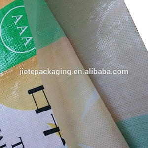 high quality discount opp laminated color printing side gusset pp woven bag for rice