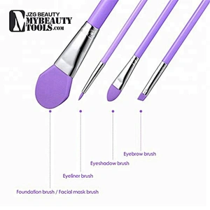 JZG 4PCS High Quality Silicone Head Mask Foundation Makeup Brush
