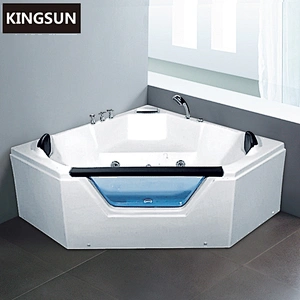 Building Material Italy Acrylic Freestanding Corner Bathtub Whirlpool