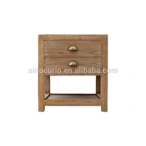 Chinese antique oak wood furniture drawers bedroom chest oak wood night stand