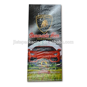 China manufacture black pp woven bag for pet food 10kg plastic rice bags