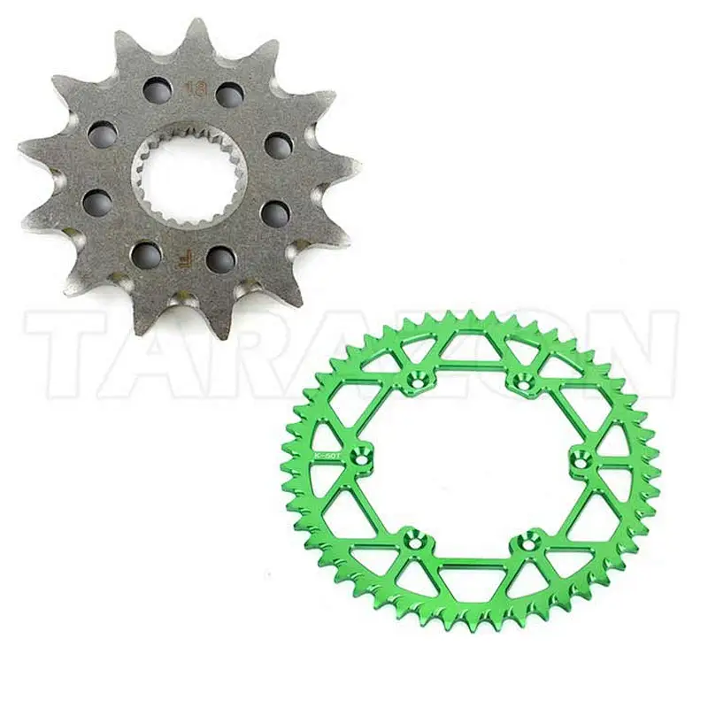 Rear and Front Motorcycle Sprockets Aluminium For KAWASAKI KX 250F