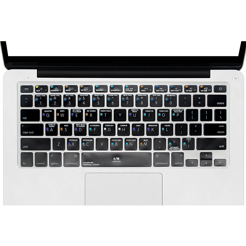 steinberg cubase function hotkey Shortcut Backlight TPU Keyboard Skin Cover for Macbook Pro Air Retina 13