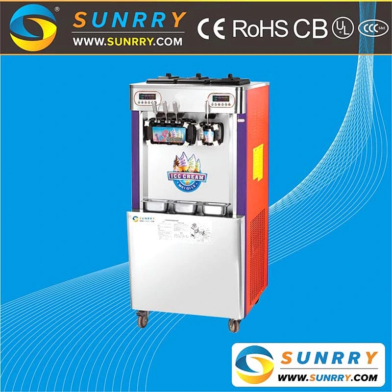 Hot sale ice cream maker machine for soft ice cream making