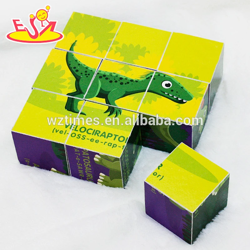 شعار المطبوعة خشبية اللغز / الذكاء التدريب 3D لغز لعبة للأطفال W14F046