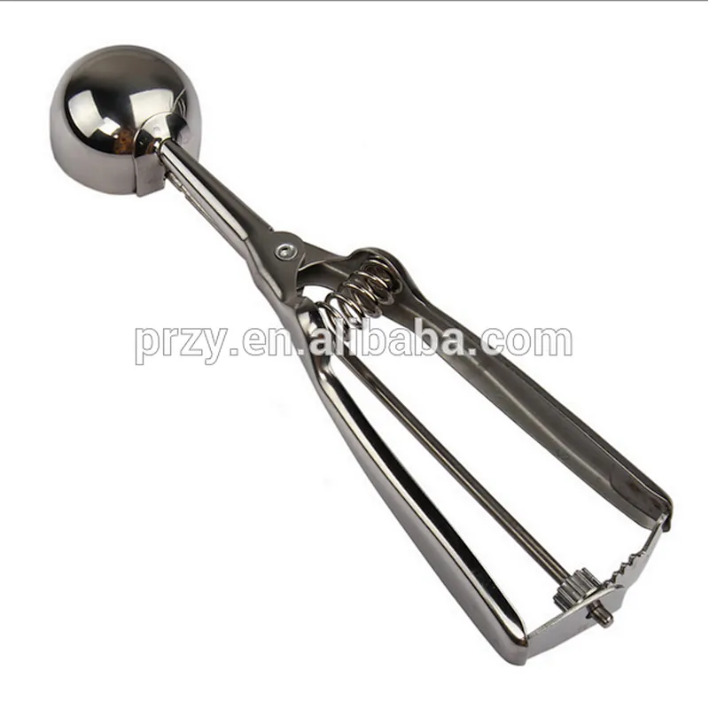 T108 PRZY High quality medium size stainless steel icecream spoon