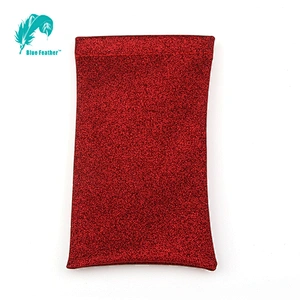 Factory fashion shiny soft glasses bag eyeglasses pouch