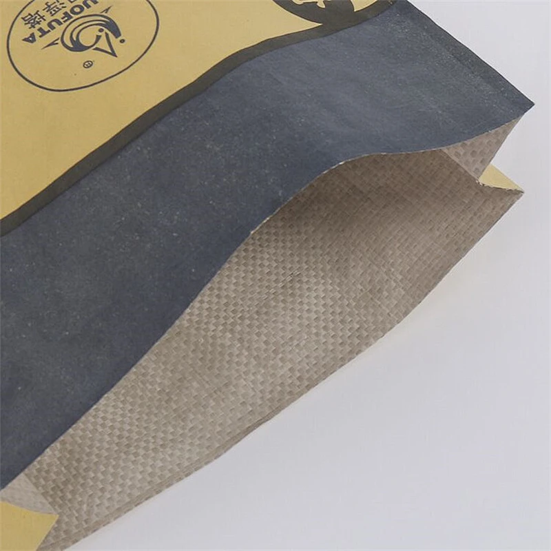 Custom industrial use paper plastic compound bag with valve port