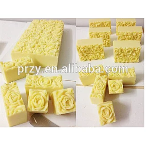 S1787 rectangle rose soap mold 3d silicone soap mold