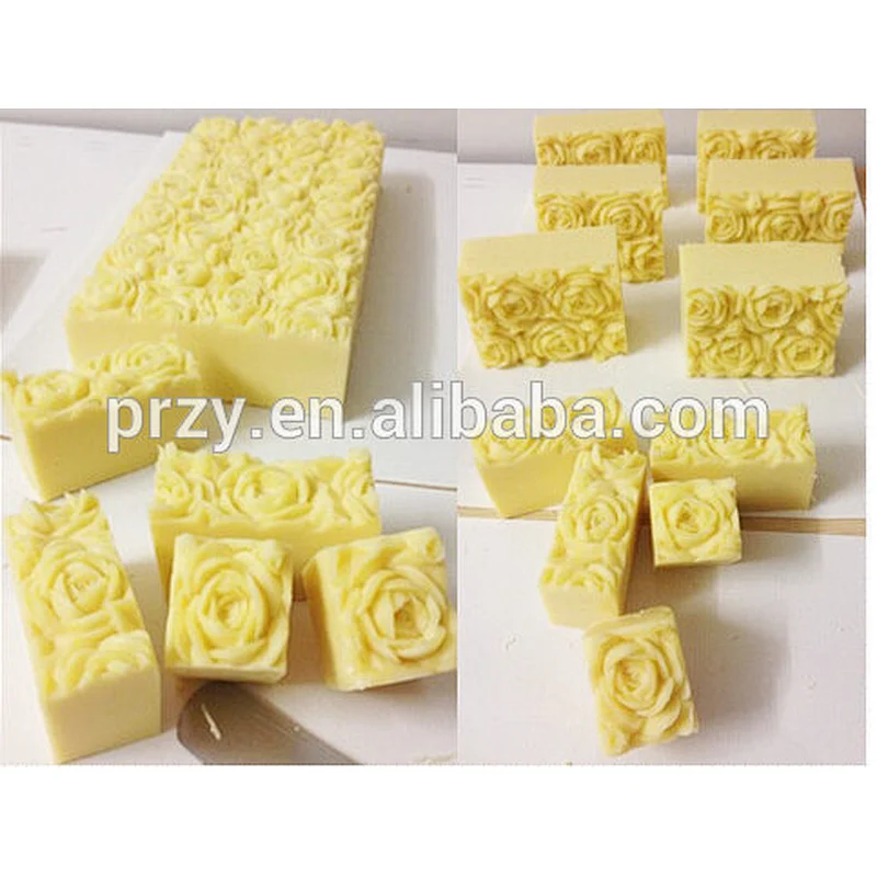 S1787 rectangle rose soap mold 3d silicone soap mold