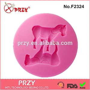 2015 f2324 gum paste fondant horse shape silicone mold