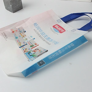 White cheap eco friendly recycle shopping tote bag foldable