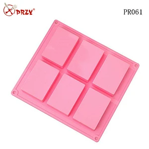 Handmade silicone rectangular soap mold