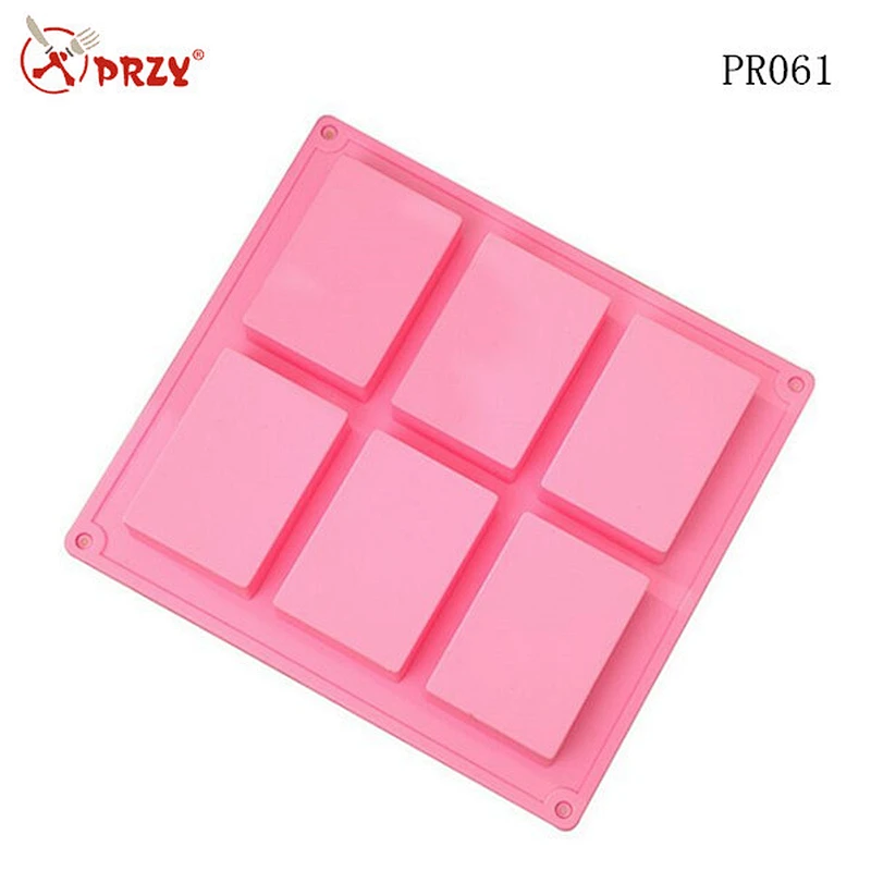 Handmade silicone rectangular soap mold