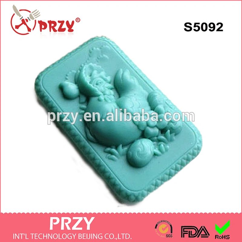 S5092 hen mold for soap silicone soap mold animal mold for soap