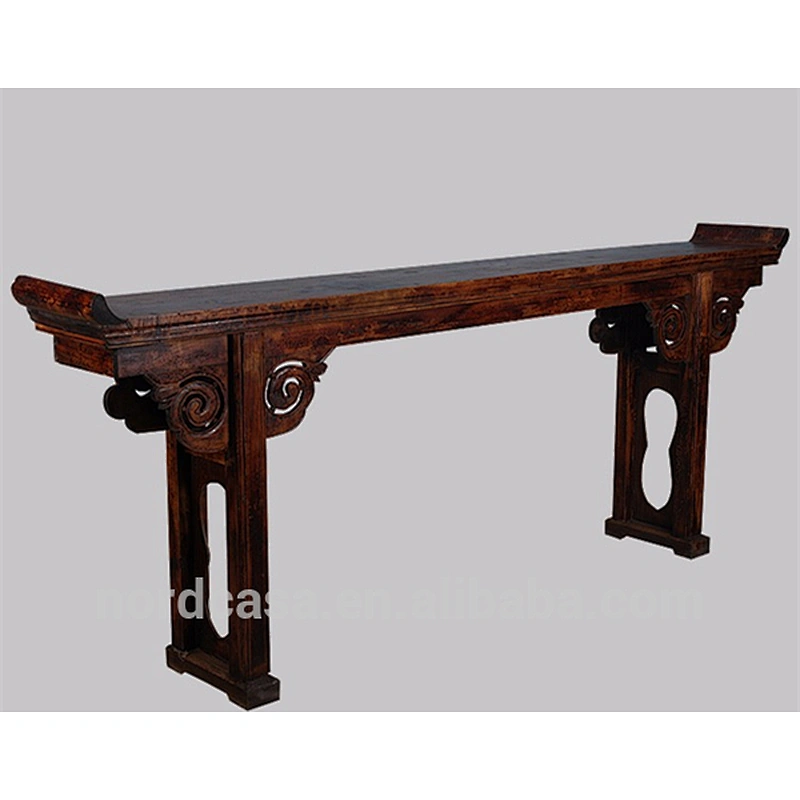 Chinese antique style wooden carved altar table