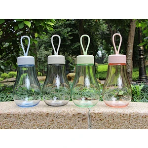 BPA Free 14oz Portable Travel Plastic Bottle The Light Bulb Shape Cup for Wedding Souvenirs
