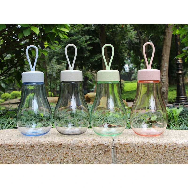 BPA Free 14oz Portable Travel Plastic Bottle The Light Bulb Shape Cup for Wedding Souvenirs