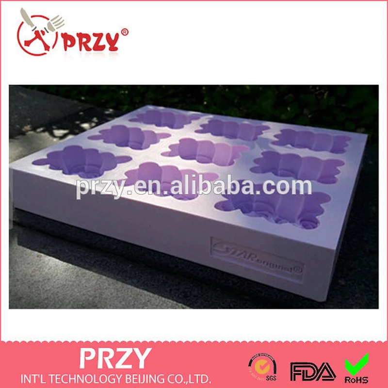 S7008 PRZY best-selling silicone soap molds loaf roses soap molds