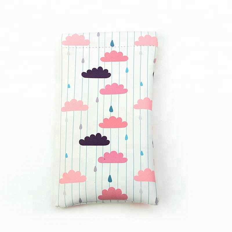 Clouds Printing Soft Sunglasses PU Pouch Glasses Pouch