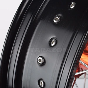 17 Inch Forge Motorcycle Spoke Wheel sets for KTM Supermoto