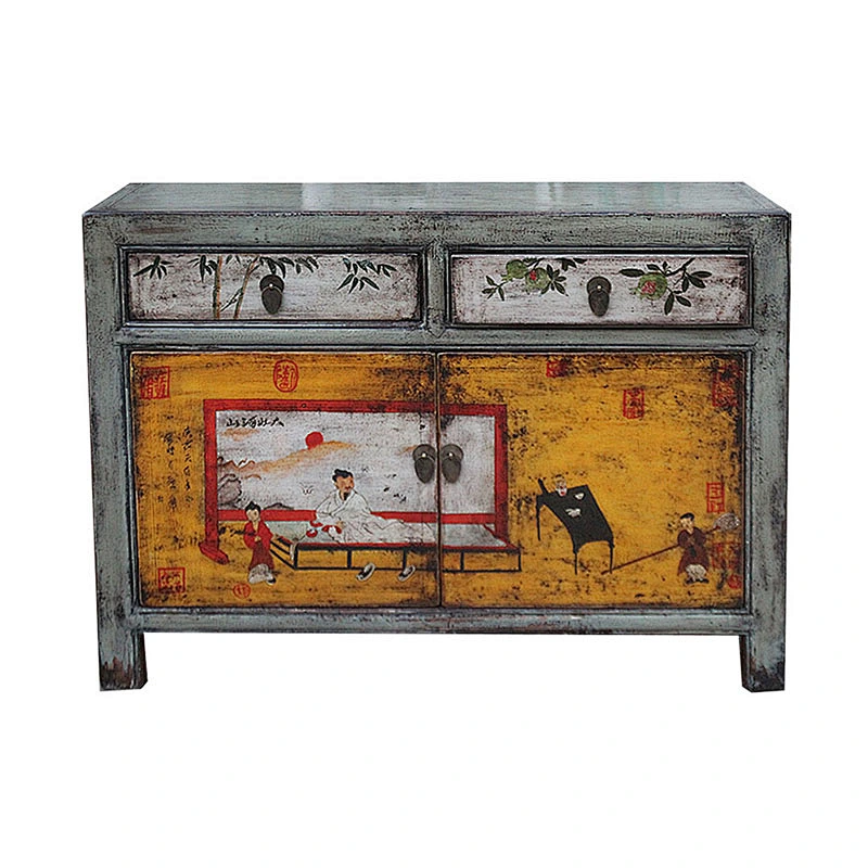 oriental vintage painted furniture for stores use