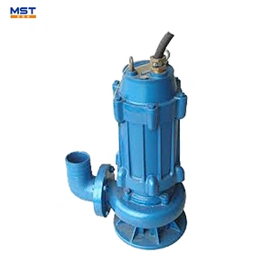 Solids handling centrifugal submersible pump