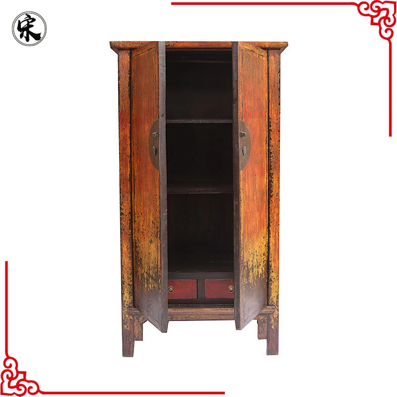 oriental solid wood pine distressed furniture