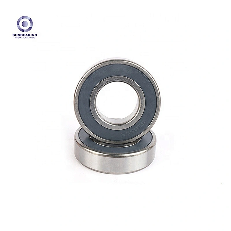 Double Rubber Shields Ball Bearing 6206-2RS Deep Groove Ball Bearing