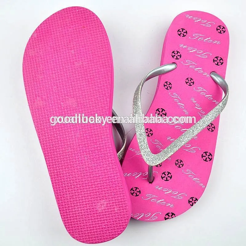 China manufacturer Hot sale fashion ladies eva flip flops