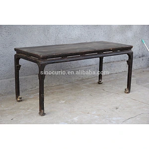 Chinese antique table dinning table set 6 chairs wholesale furniture china