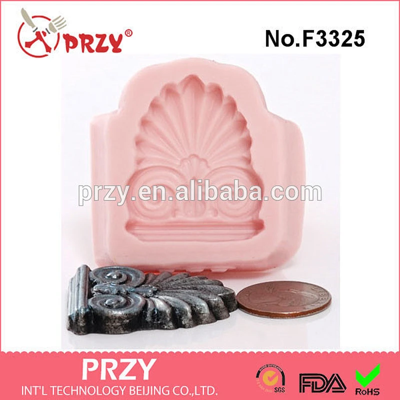 F3325 Silicone Mold Pillar Top Architecture Column Mold Perfect Mold for Wedding Cake Column Decorations Crafts