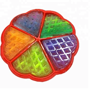 Pizza waffle-shaped ice mold silicone hollow ice jelly Silicone molds