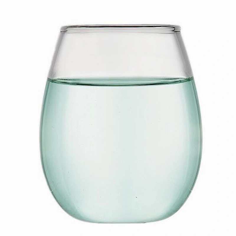 Creative Egg Shape Glass Juice Cup Heat Resistant Borosilicate Glass Water Cup Customized Logo Promotional Gift