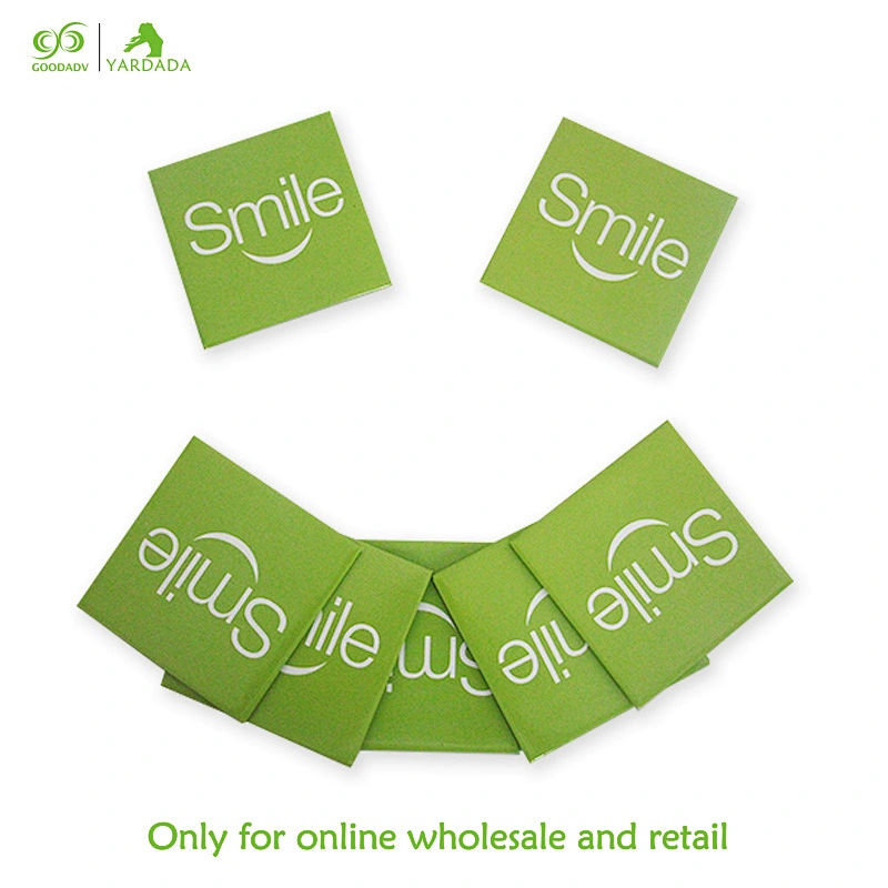 Square Metal Fridge stickers, smiling characters, patterns, personality magnets, high quality eco friendly in stock