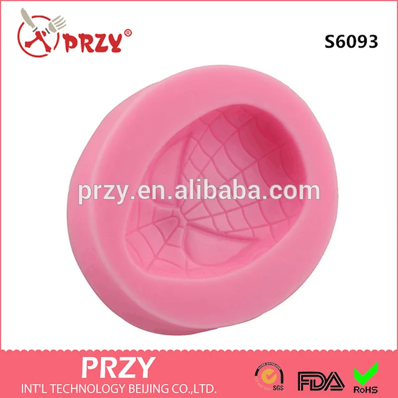 Spiderman mask silicone mold for soap handmade soap mold