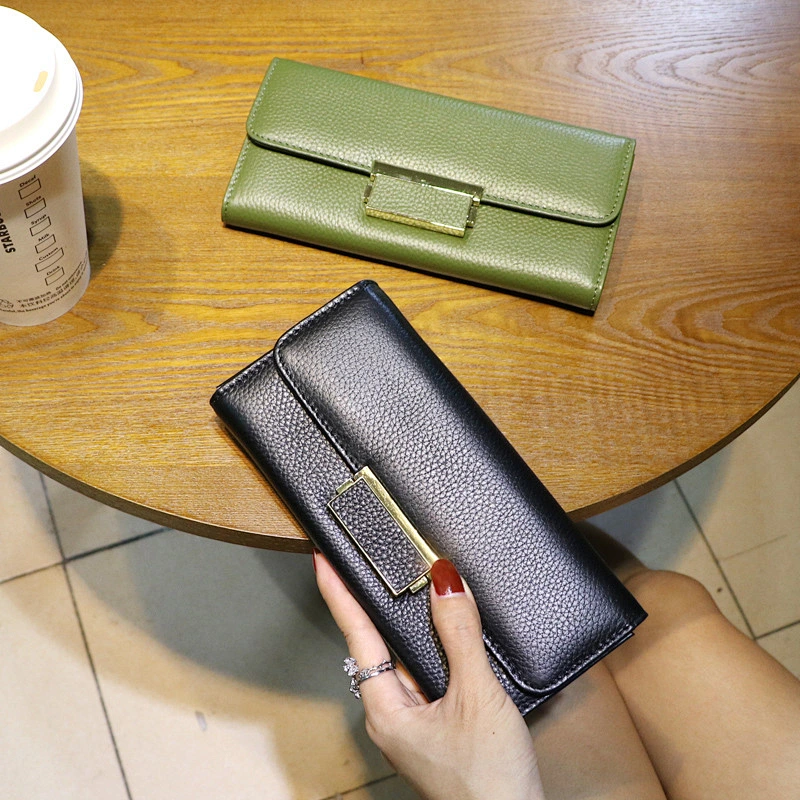 2019 Fashion Women PU Leather Clutches Wallet Ladies Purses Wallet