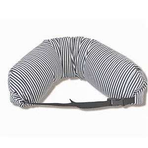 wholesale in stock neck pillow healthy stripe pattern travel pillow with high quality for car