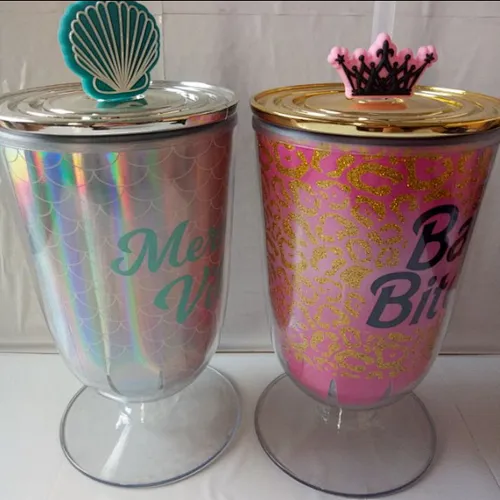High Heel Plastic Tumbler Plastic Cup