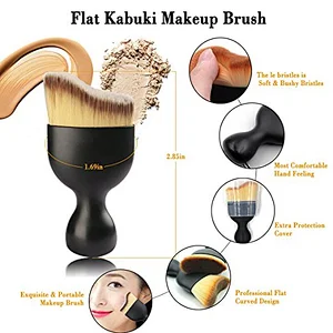 5pc latex free makeup sponge and kabuki brush set