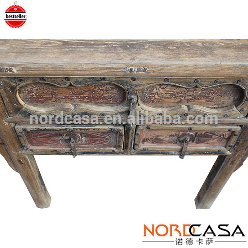 Wholesale best selling Chinese antique reproduction furniture reclaimed wood vintage long console table