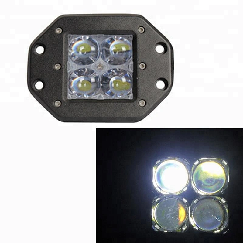 High Power 4x4 16w 4inch 4D Led Car Work Light For Jeep