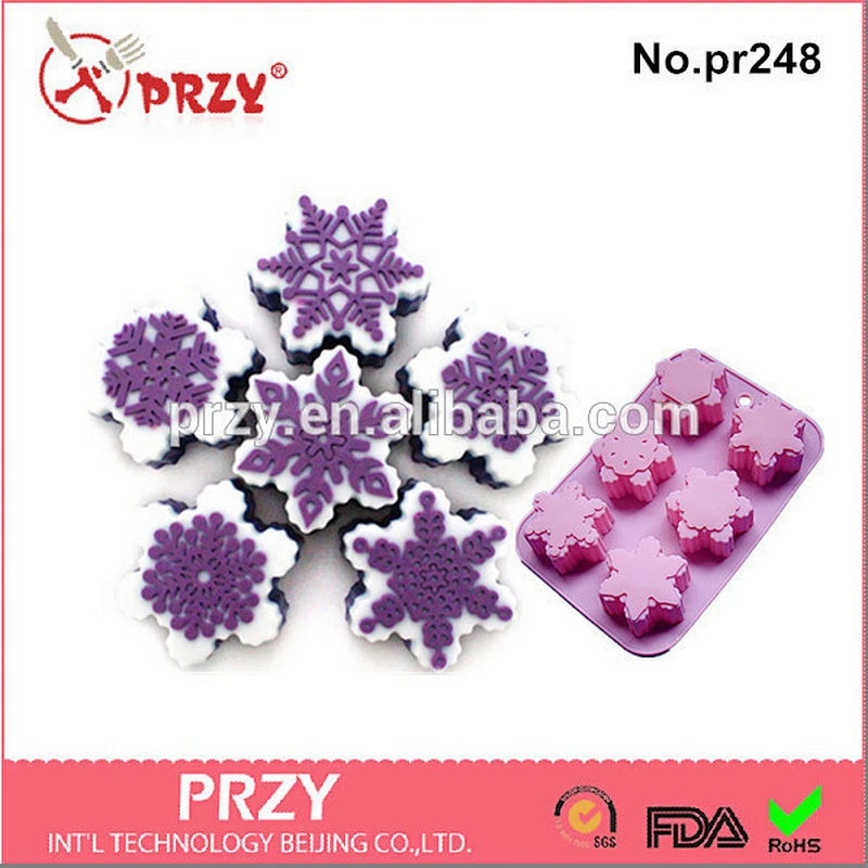 snowflake silicone soap mold