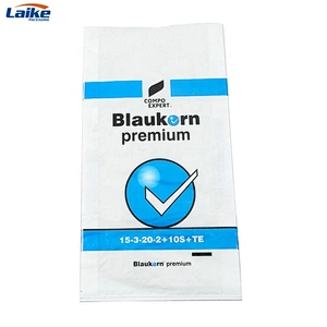 25kg 50kg bopp laminated  pp woven plastic fertilizer packaging bag with PE  liner bag