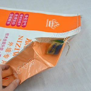 Wholesale 10kg, 25kg plastic pp woven wall putty powder bag for cement,tile adhesive,gypsum